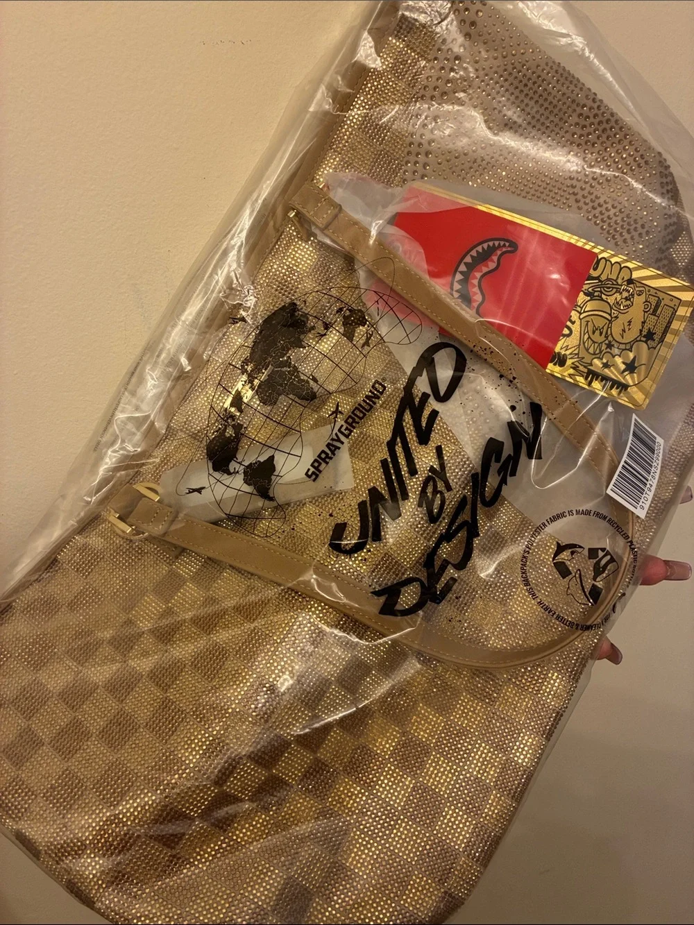 Sprayground Trinity Rhinestone 24K tote bag